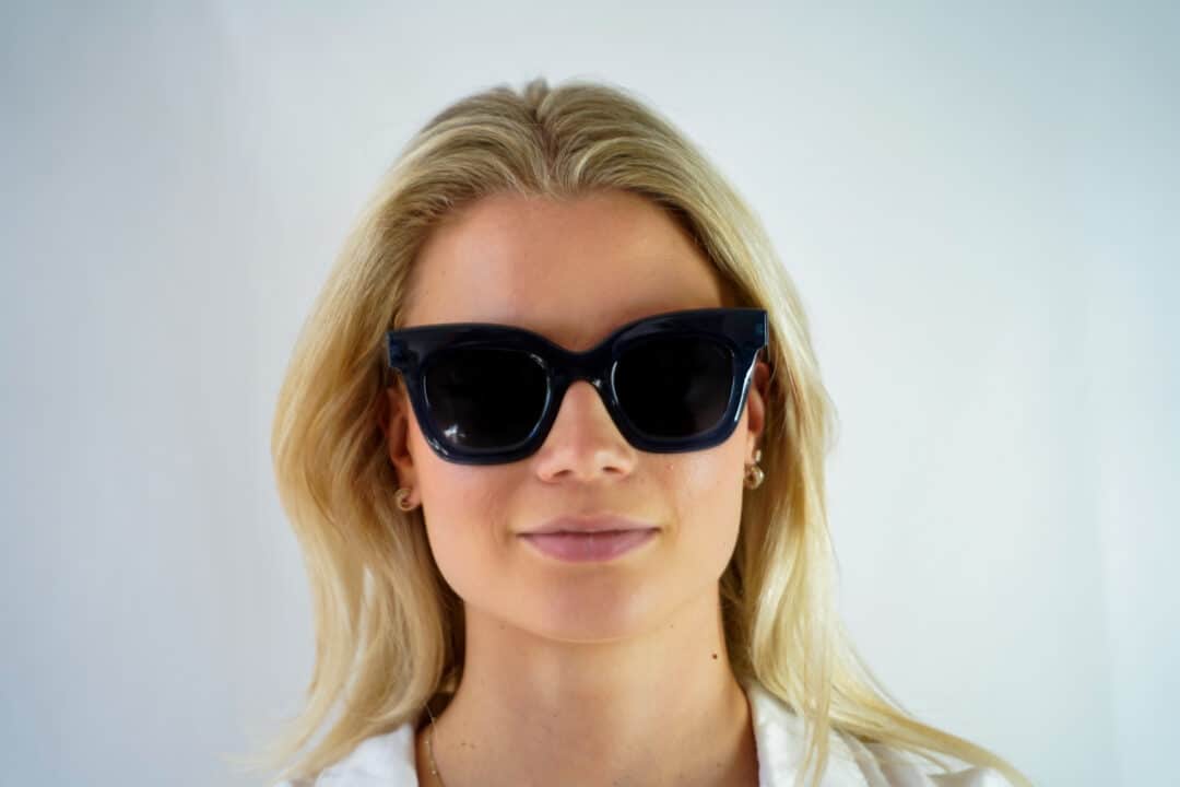 Model wearing Lapima Lisa Atlantic Ocean